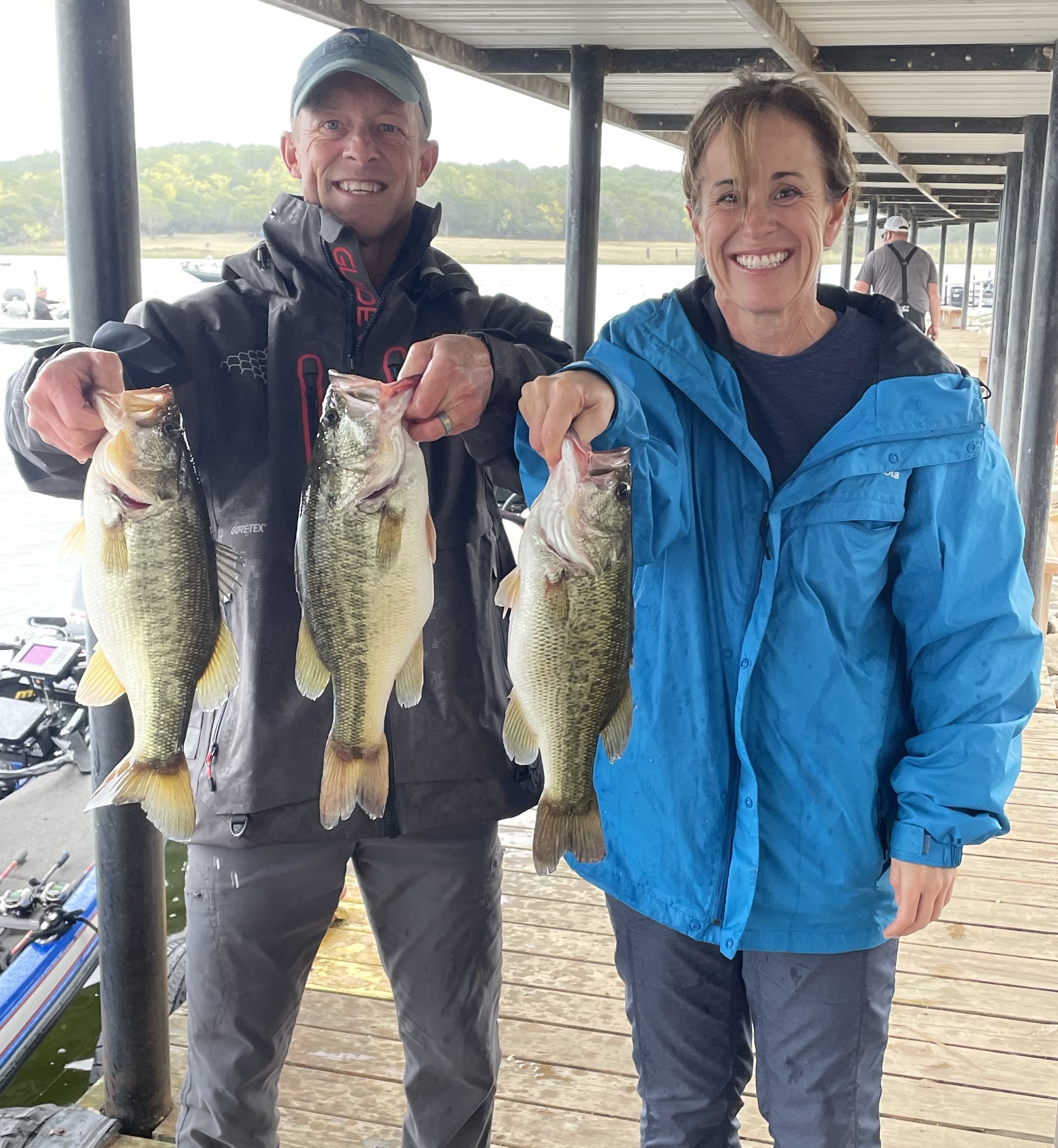 Kirk and Jenny with some nice Squaw Creek bass!!!