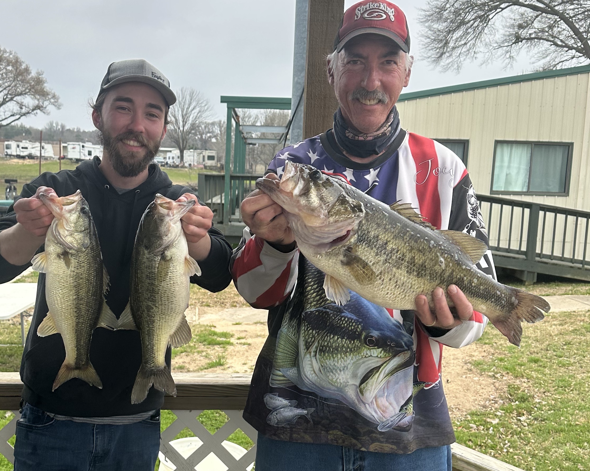 Joey and Alex with 3rd Place at Lake Palestine with 12.14 lbs!!