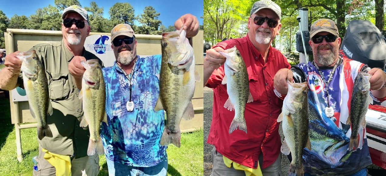 Dave Howe and Beau Cook with 5th place on Lakes Cypress Springs and Bob Sandlin with 16.48 lbs!!