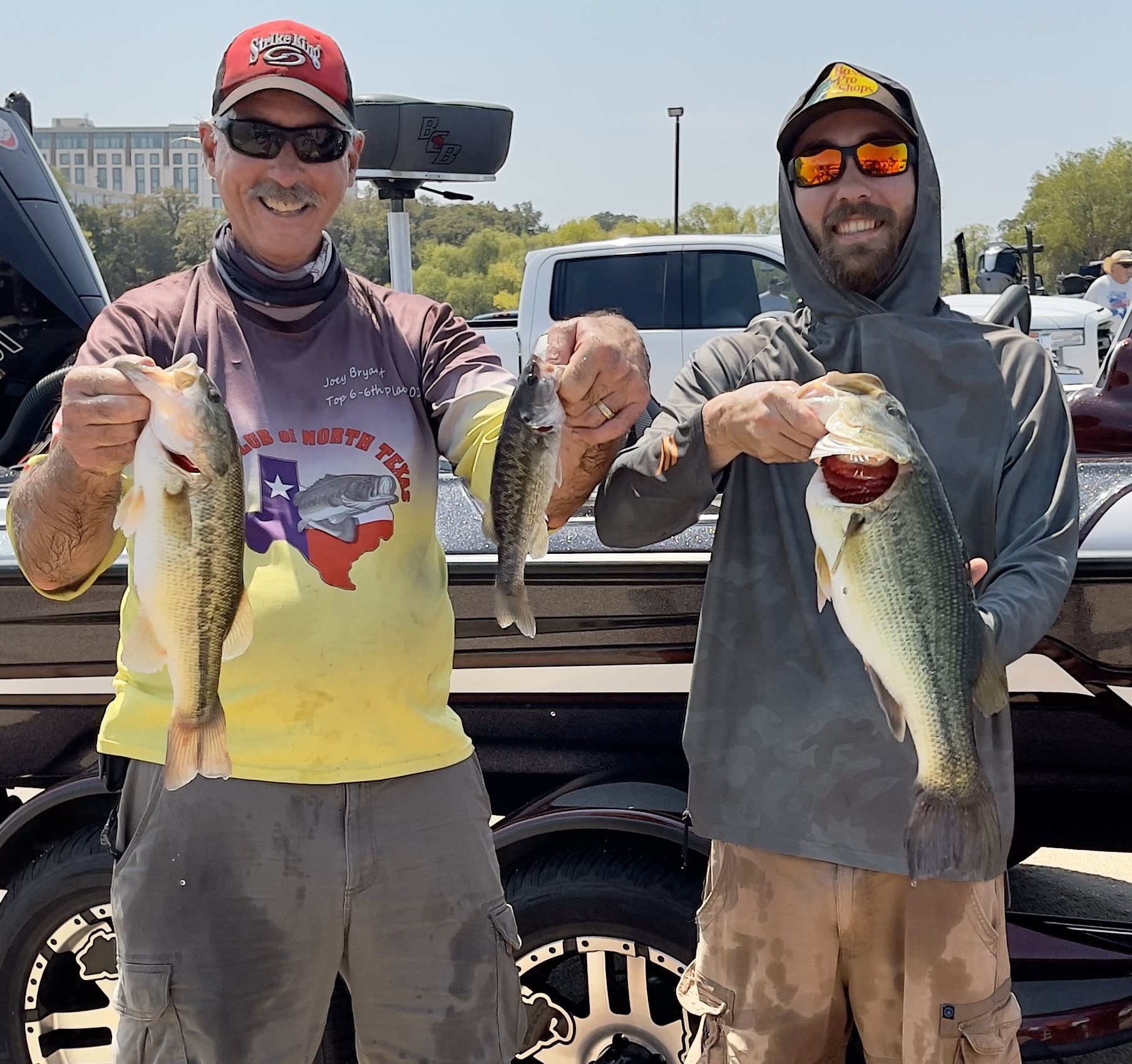 Joey and Alex Bryant took 3rd place with 7.90 lbs on Lake Grapevine!!